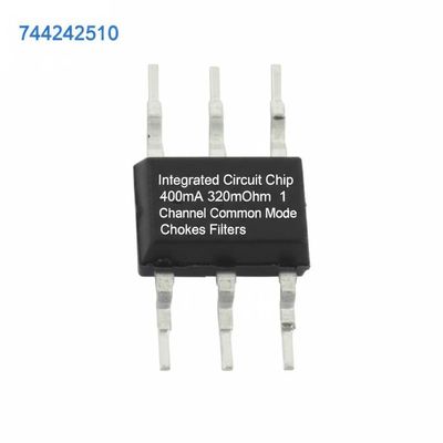744242510 Chip di circuito integrato 400mA 320mOhm 1 canale filtro di stretta di modalità comune per applicazioni ad alta corrente