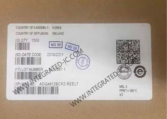 ADG4612BCPZ chip di circuito integrato con 50mOhm di resistenza 4 canali quad SPST switch e 6,1 Ohm di resistenza massima