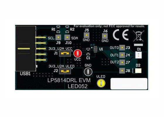 LP5814DRLEVM Embedded Solutions LP5814 Modulo di valutazione driver LED RGBW a 4 canali