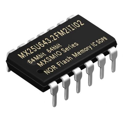 MX25U6432FM2I02 Circuito integrato di memoria Flash NOR da 64 Mbit con interfaccia SPI a 133 MHz in package SOP8
