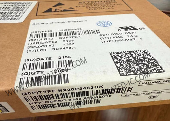 NX20P3483UK Circuito integrato Chip USB Power Delivery IC con USB-C 3.0 Corrente di funzionamento 3.4A e Tensione di funzionamento da 2.7V a 5.5V