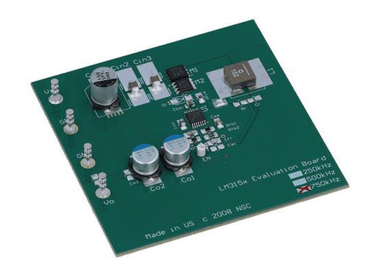 Scheda di valutazione Embedded Solutions LM3150-750EVAL per il controller step-down sincrono LM3150
