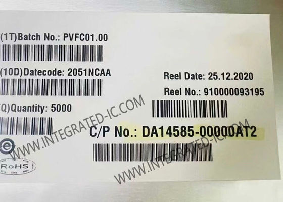 DA14585-00000AT2 SoC SmartBond BT 5.0 con 96kB di RAM e package QFN40 per applicazioni IC Bluetooth a basso consumo