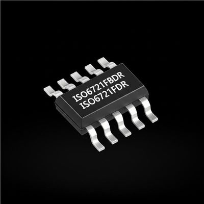 Circuito integrato ISO6721FBDR, isolatore digitale a doppio canale da 3000Vrms con velocità dati di 50 Mb/s in package SOIC8
