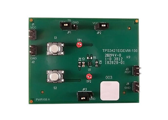 TPS3421EGEVM-156 Modulo di valutazione timer di reset a pulsante a due canali per soluzioni integrate