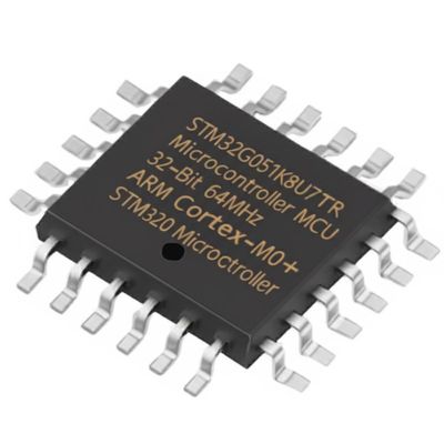 Microcontrollore STM32G051K8U7TR MCU a 32 bit 64MHz ARM Cortex-M0+ con 30 I/O e alimentazione 1.7V ~ 3.6V