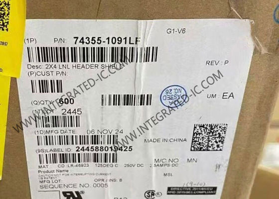 Connettore Header PCB a 8 posizioni, passo 2,54 mm, tensione nominale 250 V, Latch-N-Lok