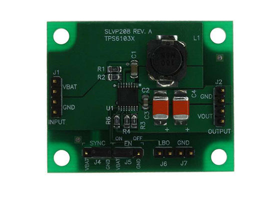 TPS61030EVM-208 Soluzioni incorporate 5V 1A Convertitore di corrente continua/DC Step Up Board Evaluation
