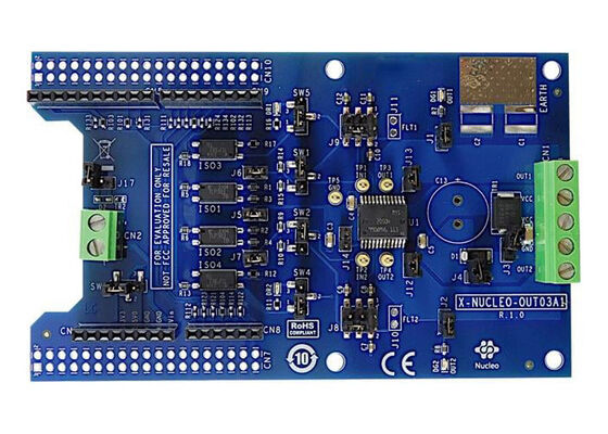 X-NUCLEO-OUT03A1 Soluzioni incorporate Gestione dell'alimentazione del conducente Tavola di espansione di valutazione della piattaforma nucleare