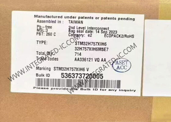 Microcontroller dell'ISTANTANEO 265-TFBGA del microcontroller MCU STM32H757XIH6 480MHz 2MB