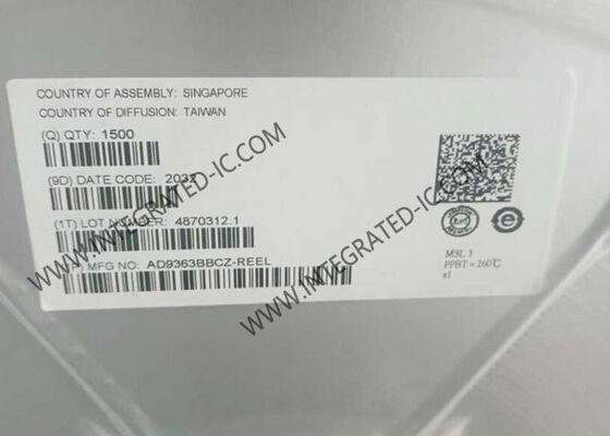 AD9363BBCZ Modulo di comunicazione wireless da 325 MHz a 3,8 GHz RF Agile Transceiver