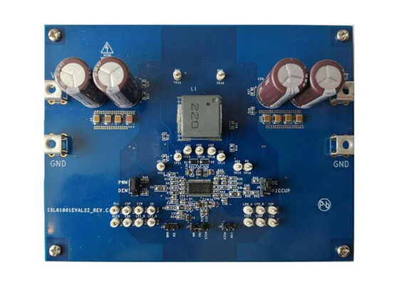 Scheda di valutazione Embedded Solutions ISL81801EVAL2Z per il controller buck-boost sincrono a 4 interruttori ISL81801