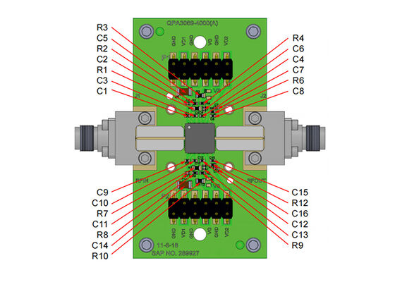 QPA3070EVB02 Soluzioni Integrate Amplificatori RF in Banda S ad Alta Potenza 150W Scheda di Valutazione