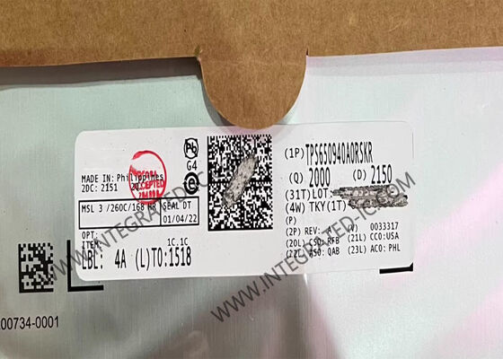 Circuito integrato TPS650940A0RSKR Power Management IC con corrente di uscita di 21A e 12 uscite per piattaforma Apollo Lake