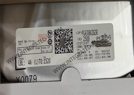 PGA308AIDGSR Sensor IC Single-Supply Auto-Zero programmabile amplificatore di guadagno con taratura digitale