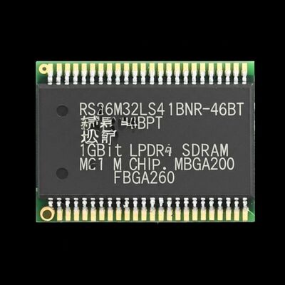 Chip IC di memoria RS256M32LS4D1BNR-46BT 1Gbit LPDDR4 SDRAM con configurazione 256Mb x 32-bit e velocità di trasferimento dati di 8,53 GB/s in package FBGA-200