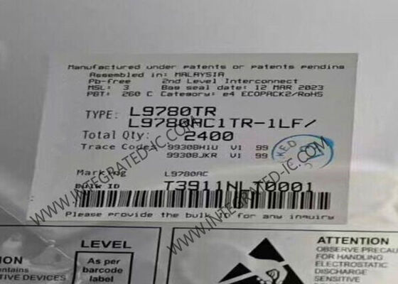 L9780TR Sensor IC Wide Range Air Fuel Sensor Interfaccia con tensione di alimentazione da 4,9V a 5,1V nel pacchetto LQFP-48