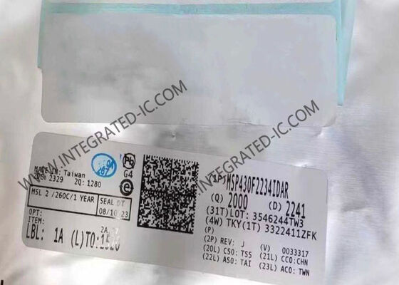 MSP430F2234IDAR MCU microcontrollore a 16 bit con velocità di 16 MHz e memoria flash da 8KB