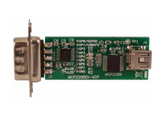 MCP2200EV-VCP Embedded Solutions Evaluation Board MCP2200 USB To RS232 Demo Board
