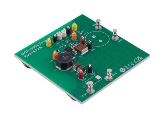Scheda di valutazione Embedded Solutions EV61A73A per convertitori DC-DC step-down MCP16364