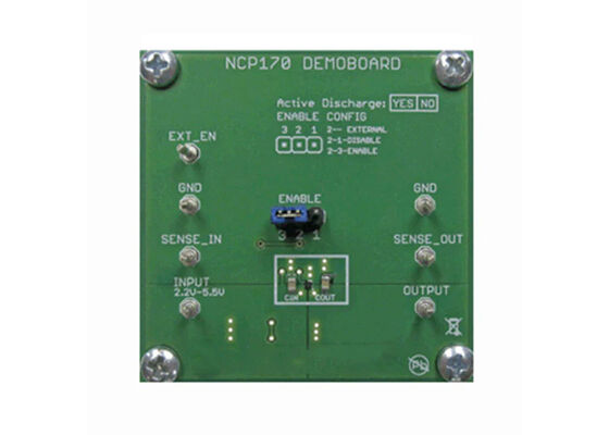 NCP170AMX280GEVB Scheda di valutazione del regolatore di tensione lineare da 3,8 V a 5,5 V 150 mA per soluzioni integrate