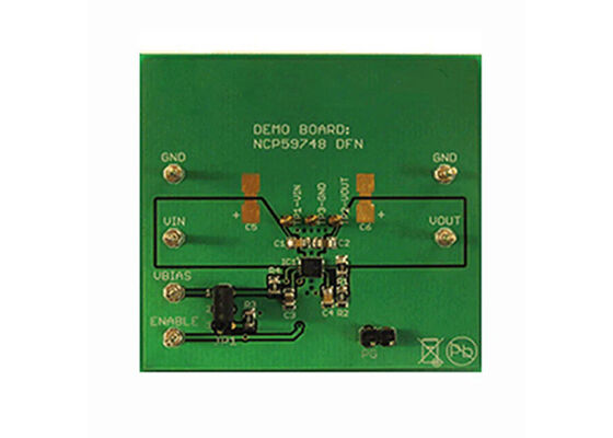 NCP59748MN1ADJTBGEVB Soluzioni incorporate 1.5V 1.5A Board di valutazione del regolatore di tensione lineare