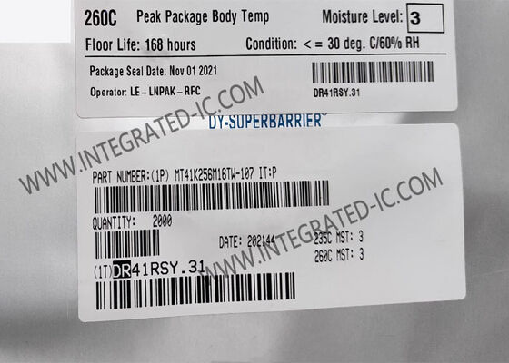 MT41K256M16TW-107 IT:P Chip IC di memoria SDRAM DDR3L da 4 Gbit con velocità di 933 MHz e organizzazione 256 M x 16 in package FBGA96