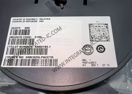 HMC820LP6CETR 5.1GHz Fractional-N PLL Frequency Synthesizer Integrated Circuit Chip con rumore di fase ultra basso