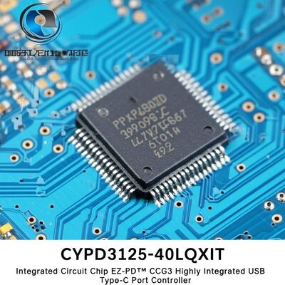 CYPD3125-40LQXIT Circuito integrato Chip EZ-PD CCG3 Controller USB Type-C con USB Power Delivery 3.0 Processore ARM Cortex-M0 e 128 KB di memoria Flash