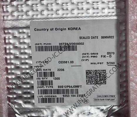 S9S12P64J0MFT Microcontrollore MCU HCS12 a 16 bit da 32 MHz con 64 kB di memoria Flash per applicazioni automobilistiche