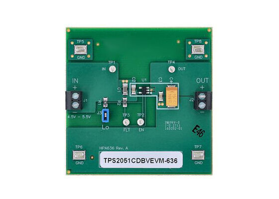 TPS2051CDBVEVM-636 Embedded Solutions Modulo di valutazione interruttore di distribuzione alimentazione USB TPS2051C