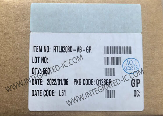 RTL8208D-VB-GR Ethernet IC Octa-Canale 8-Porte 10/100Mbps Ethernet Transceiver con Interfaccia RS8MII