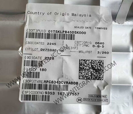 Microcontrollore MPC8343CVRADDB MCU 1 Core 32-Bit 266MHz Microprocessore IC in package 620-HBGA