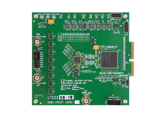DC2365A-E Soluzioni incorporate LTC2358-16 SoftSpan 16-Bit Analog To Digital Converter Board di valutazione