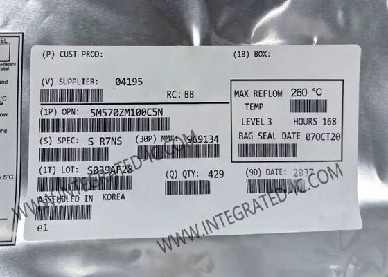 5M570ZM100C5N Field Programmable Gate Array con 9ns MAX V Performance, 570 elementi logici nel pacchetto TFBGA100