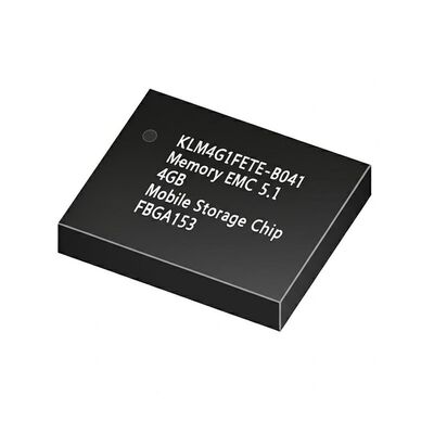 KLM4G1FETE-B041 Memory IC Chip 4 GB Capacità eMMC 5.1 Mobile Storage Chip con HS400 Interface e 1.8 / 3.3 V Voltage FBGA153