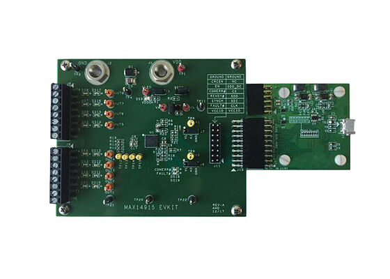 MAX14915EVKIT Soluzioni incorporate 8 canali High Side Driver Power Management Board