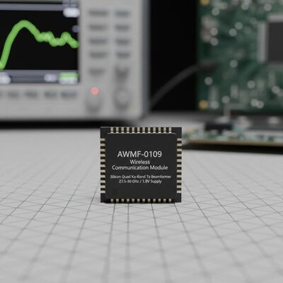 Modulo di comunicazione wireless AWMF-0109 Formatore di fascio Tx in banda Ka a silicone integrato con funzionamento da 27,5 a 30 GHz e alimentazione da 1,8 V in pacchetto QFN-48
