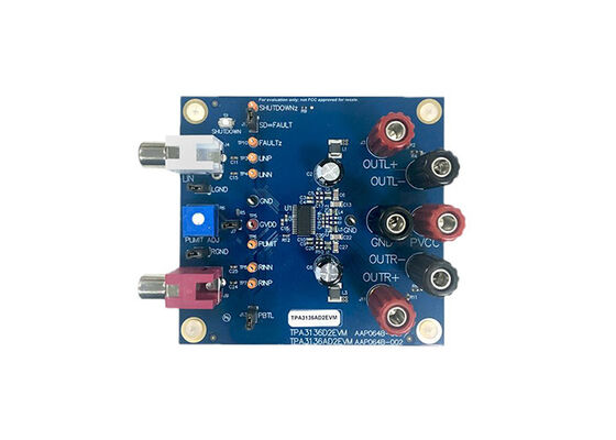 TPA3136AD2EVM Incorporate Solutions SpeakerGuardTM 2-Channel Class D Audio Amplifier Evaluation Board
