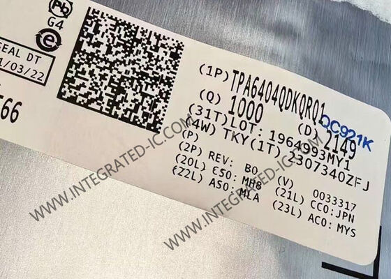 TPA6404QDKQRQ1 Chip a circuito integrato Amplificatore audio in classe D di grado automobilistico a 4 canali da 45 W