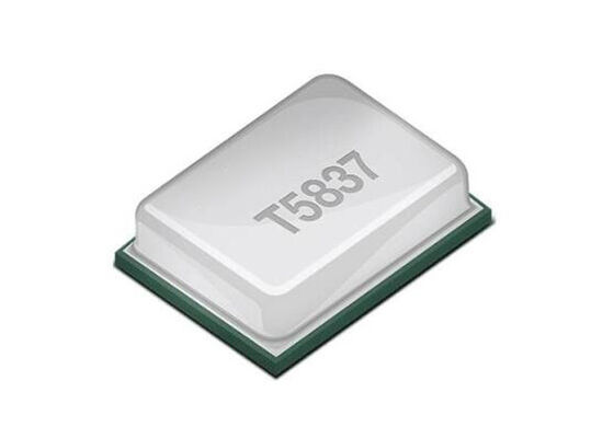 Microfono T5837 con modulazione di densità di impulsi digitali sulla porta inferiore del chip a circuito integrato