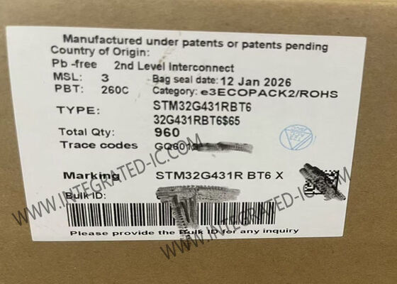 MCU ARM Cortex-M4F STM32G431RBT6 con velocità di 170 MHz, memoria Flash da 128 KB e single-core a 32 bit in package LQFP64