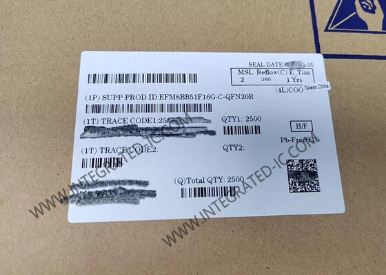 EFM8BB51F16G-C-QFN20R Microcontrollore MCU Automotive CIP-51 8051 Busy Bee 20-QFN Package