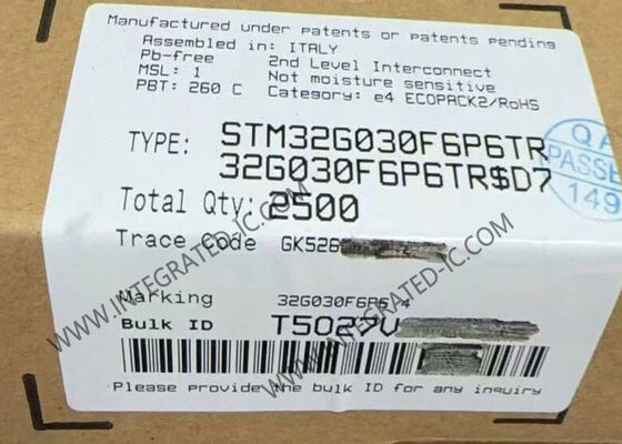 STM32G030F6P6TR Microcontrollore MCU Single Core 32KB Flash MCU incorporato TSSOP20