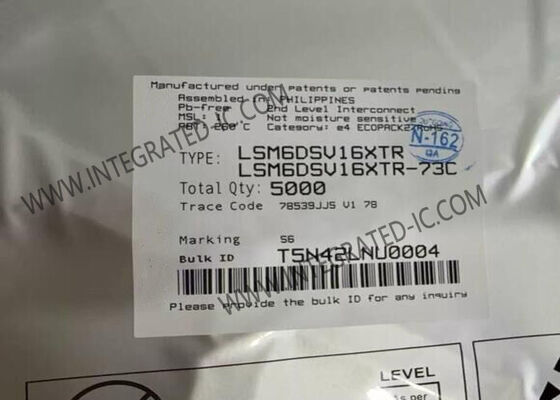 Sensore LSM6DSV16XTR IC Unità di Misura Inerziale a 6 Assi con Fusione Sensori Incorporata