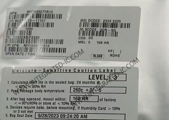RFCM3327 Chip di circuito integrato da 45 MHz a 1218 MHz GaAs/GaN Power Doubler Amplifier Module