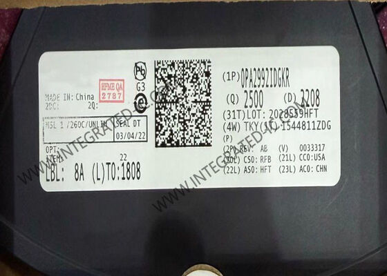 OPA2992IDGKR Circuito Integrato Chip Amplificatori Operazionali Duali a Basso Rumore da 40V e 10,6MHz
