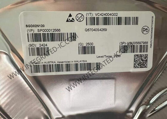 SGD02N120 1200V 2A transistor IGBT in TO-252-3 pacchetto - chip semiconduttore ad alta tensione