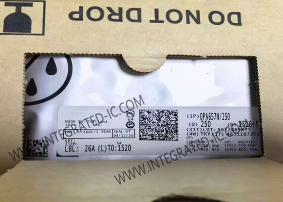 OPA657N/250 1.6GHz Amplificatore operativo FET-input a basso rumore con velocità di svolta di 700V/μs
