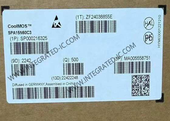 SPA15N60C3 CoolMOSTM Power Transistor con 650V di tensione di scarico, 15A di corrente continua di scarico e 280mOhm di resistenza in TO-220FP-3 Package
